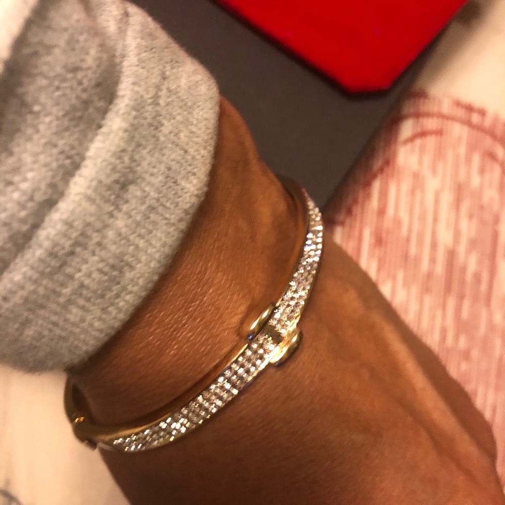 Gold plated bangle. - Picture 2 of 6